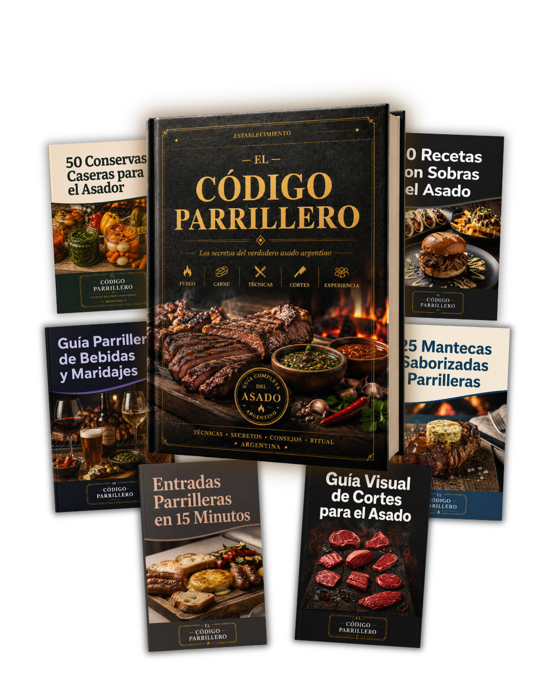 Código Parrillero: La biblia del Asado + 6 Bonos de regalo🎁